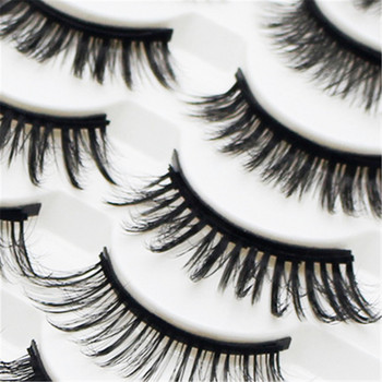 5/7/10 Pairs Eye Lashes Magnetic Eyelash and Eyeliner Set Natural False Eyelashes Magnet Extension Liquid Eyeliner&Tweezer set