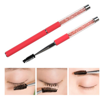 BQAN Rhinestone Lash Brush Reusable Eyelash Brushes Mascara Wand Applicator Eyelash Extension Makeup Tool