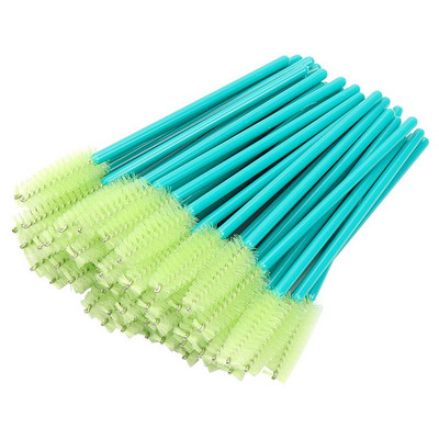 50PCS Perie de machiaj pentru gene Extensie de gene Rimel pentru sprâncene Baghete Aplicator Pieptene portabil de unică folosință pentru gene