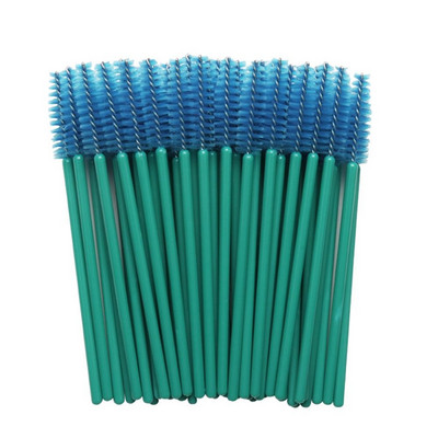 50PCS Perie de machiaj pentru gene Extensie de gene Rimel pentru sprâncene Baghete Aplicator Pieptene portabil de unică folosință pentru gene