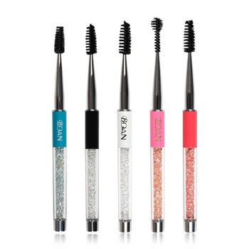 1 τεμ. Rhinestone Lash Brush Reusable Eyelash Nail Brushes Mascara Wand Applicator Eyelash Extension Makeup