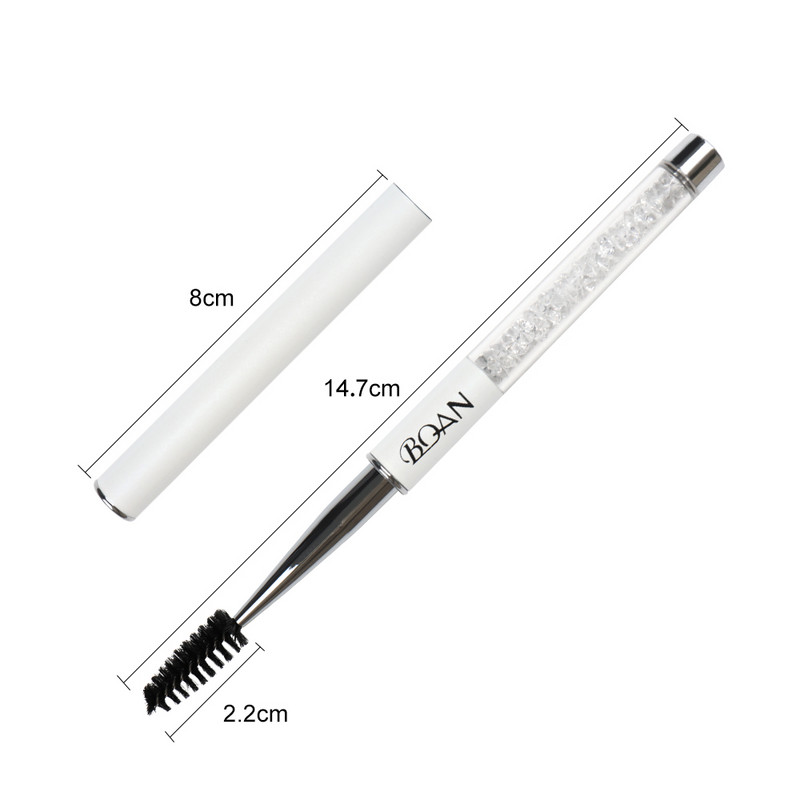 1 buc perie pentru gene cu strasuri perii reutilizabile pentru unghii aplicator bagheta de rimel pentru extensie de gene instrument de machiaj