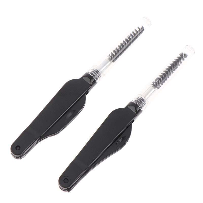 Mini pieptene pentru gene din oțel inoxidabil cu dublu scop Pieptene pentru gene Pieptene pentru sprâncene Instrumente multifuncționale de machiaj Perie de rimel