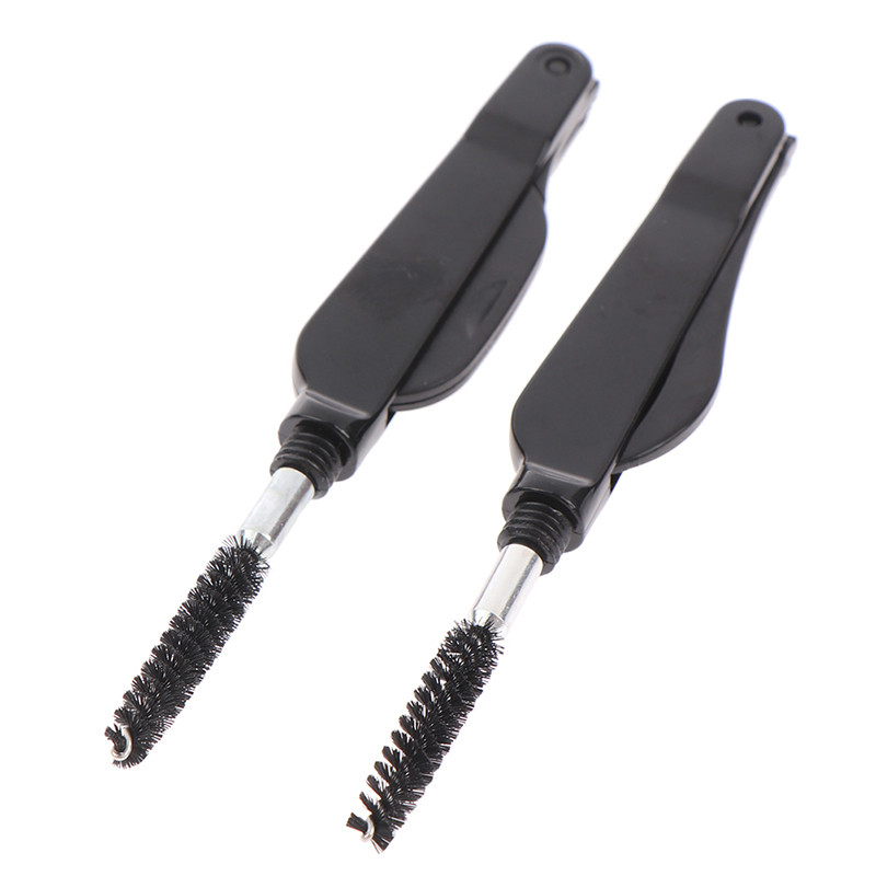 Mini pieptene pentru gene din oțel inoxidabil cu dublu scop Pieptene pentru gene Pieptene pentru sprâncene Instrumente multifuncționale de machiaj Perie de rimel