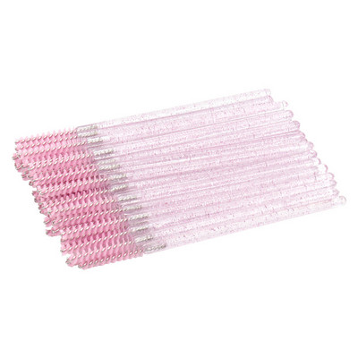 50Gb Skropstu pieaudzēšana Rainbow Crystal Skropstu tuša zizlis aplikators Spolers Eye Lashes Kosmētikas birstes komplekts grima rīks