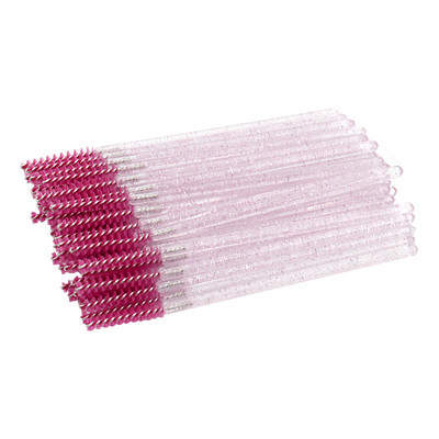 50Gb Skropstu pieaudzēšana Rainbow Crystal Skropstu tuša zizlis aplikators Spolers Eye Lashes Kosmētikas birstes komplekts grima rīks