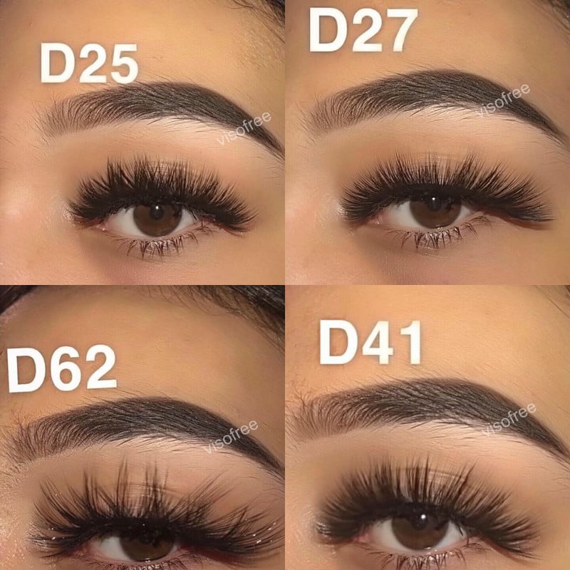 30 Ζεύγη/Παρτίδα Visofree Βλεφαρίδες Fake Mink Eyelashes No Box Φυσικές ψεύτικες βλεφαρίδες Cruelty Free Faux Mink Lashes Μακιγιάζ Βλεφαρίδες