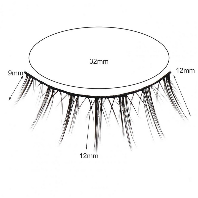 5 Pairs/Box False Eyelashes Φυσικές κομψές ψεύτικες βλεφαρίδες Εξαιρετικές επεκτάσεις μακιγιάζ βλεφαρίδων Eye Lashes for girl