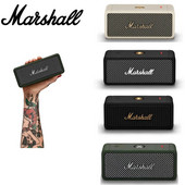 MARSHALL Originálny bezdrôtový Bluetooth reproduktor EMBERTON, IPX7, vodotesný športový reproduktor, stereo basový zvuk, vonkajšie prenosné reproduktory