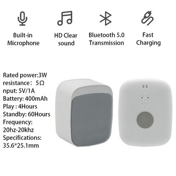 Универсален безжичен мини Bluetooth високоговорител Аудио на открито Малък универсален безжичен високоговорител за мобилен телефон Компютър PC лаптоп