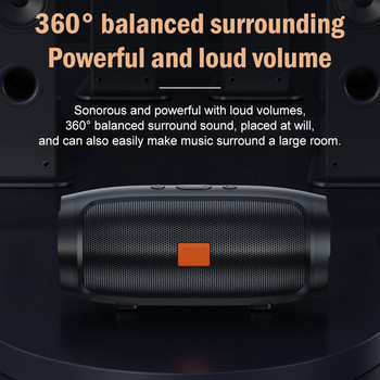 Безжичен Bluetooth високоговорител с високо качество на звука, малък преносим двоен високоговорител, домашен външен силен субуфер