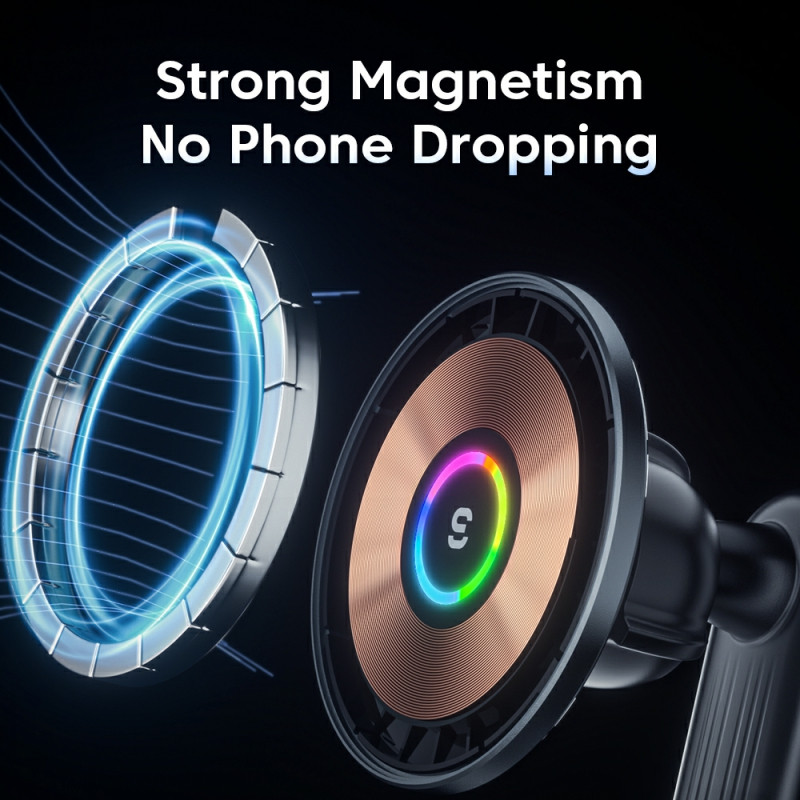 Suport telefon Essager 15W QI pentru încărcător fără fir auto Suport pentru telefon pentru iPhone 14 13 12 Pro Max Încărcare fără fir pentru telefon cu încărcare rapidă