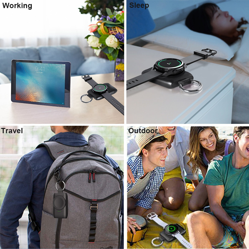 Punjač za Galaxy Watch 4 Punjač Type C Charging Dock za Samsung Galaxy Watch 5 Pro/4/3/Active 2 Punjač 1400mAh Prijenosni