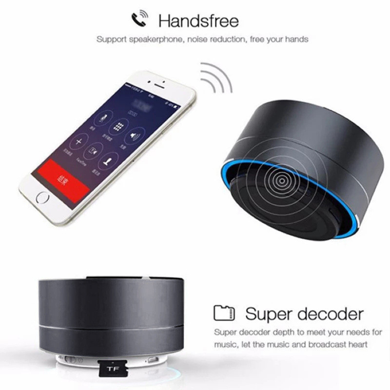 Wireless Bluetooth Audio Telefon mobil Subwoofer Mini card Computer portabil în aer liber Mini Sound Box Blocare și Spray de încărcare