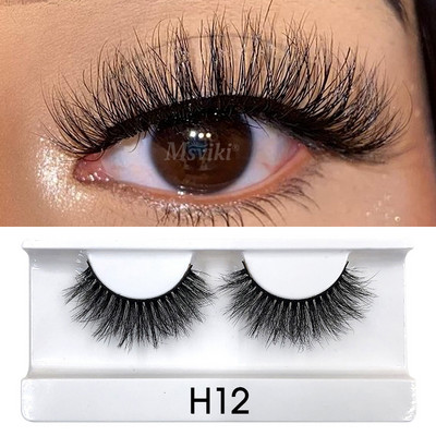 Gene scurte naturale de 8-20 MM de nurcă Wispy 3D 5D Gene de nurcă Vrac cu ridicata 16 perechi de gene false Cutie Pachet Materiale de machiaj