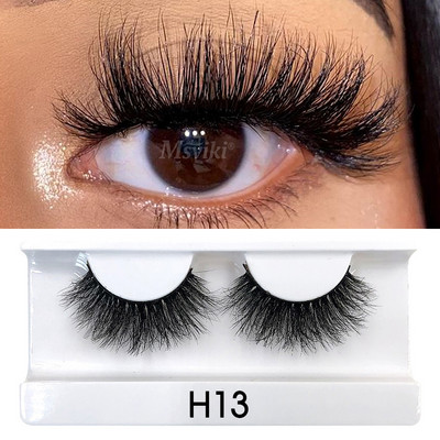 Gene scurte naturale de 8-20 MM de nurcă Wispy 3D 5D Gene de nurcă Vrac cu ridicata 16 perechi de gene false Cutie Pachet Materiale de machiaj