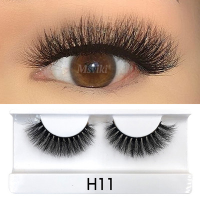 Gene scurte naturale de 8-20 MM de nurcă Wispy 3D 5D Gene de nurcă Vrac cu ridicata 16 perechi de gene false Cutie Pachet Materiale de machiaj