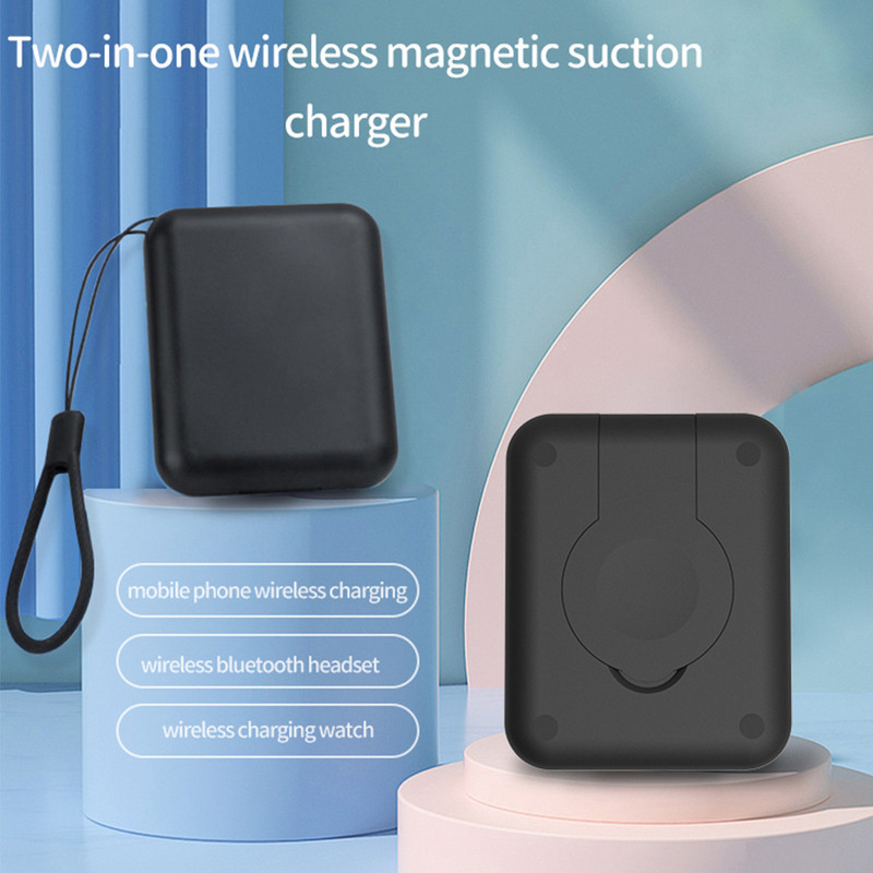 2 viename 65 W belaidžio įkroviklio sulankstomas stovas, greito įkrovimo stovas, skirtas iPhone 14 13 12 iWatch Airpods Samsung S22 S21 Qucik Charge