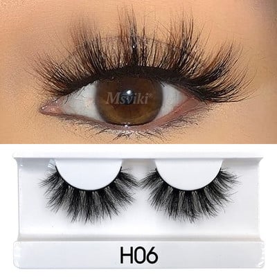 Reutilizabile 5 perechi de gene de nurcă 8MM-16MM Gene false naturale Furnizori de extensii de gene false Faux Cils Instrumente de machiaj cu ridicata