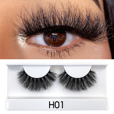 Reutilizabile 5 perechi de gene de nurcă 8MM-16MM Gene false naturale Furnizori de extensii de gene false Faux Cils Instrumente de machiaj cu ridicata