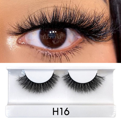 Reutilizabile 5 perechi de gene de nurcă 8MM-16MM Gene false naturale Furnizori de extensii de gene false Faux Cils Instrumente de machiaj cu ridicata