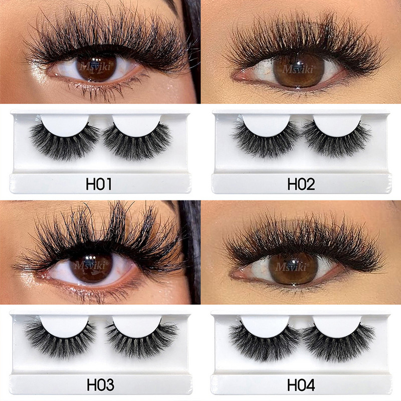 Reutilizabile 5 perechi de gene de nurcă 8MM-16MM Gene false naturale Furnizori de extensii de gene false Faux Cils Instrumente de machiaj cu ridicata