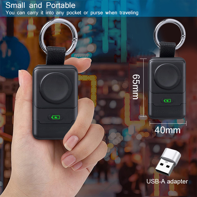 Încărcător fără fir portabil pentru Apple Watch 1400mAh Power Bank pentru iWatch 7 SE 6 5 4 3 2 1 Încărcător rapid USB magnetic Stand de andocare