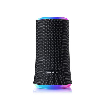 Bluetooth високоговорител Soundcore Flare 2, с водоустойчива защита IPX7 и 360° звук за парти в задния двор и плажно парти, 20 W кабел