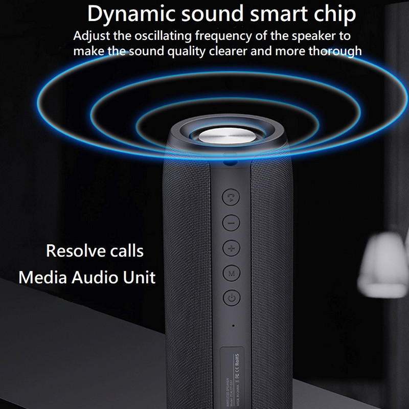 ZEALOT bežični Bluetooth zvučnik TWS stereo surround prijenosni stup vodootporni vanjski subwoofer zvučna kutija s metalnom dijafragmom