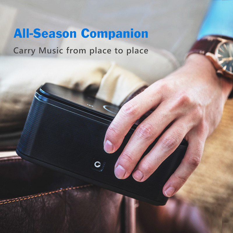 Υπολογιστής DOSS Ασύρματο ηχείο Bluetooth SoundBox Έλεγχος αφής IPX5 Αδιάβροχο φορητό στερεοφωνικό κιβώτιο ήχου Μεγάφωνα