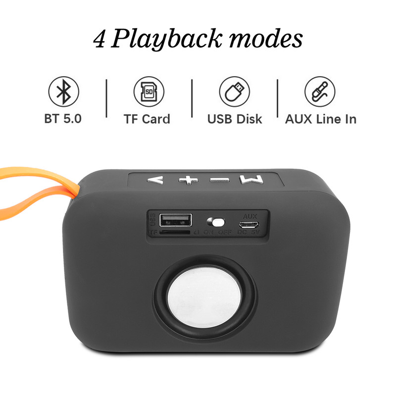 Ηχεία TG506 Φορητό μίνι ηχείο Ασύρματο ηχείο HIFI Soundbar Υποστήριξη υπαίθριων ηχείων Κάρτα TF FM Aux vs TG182