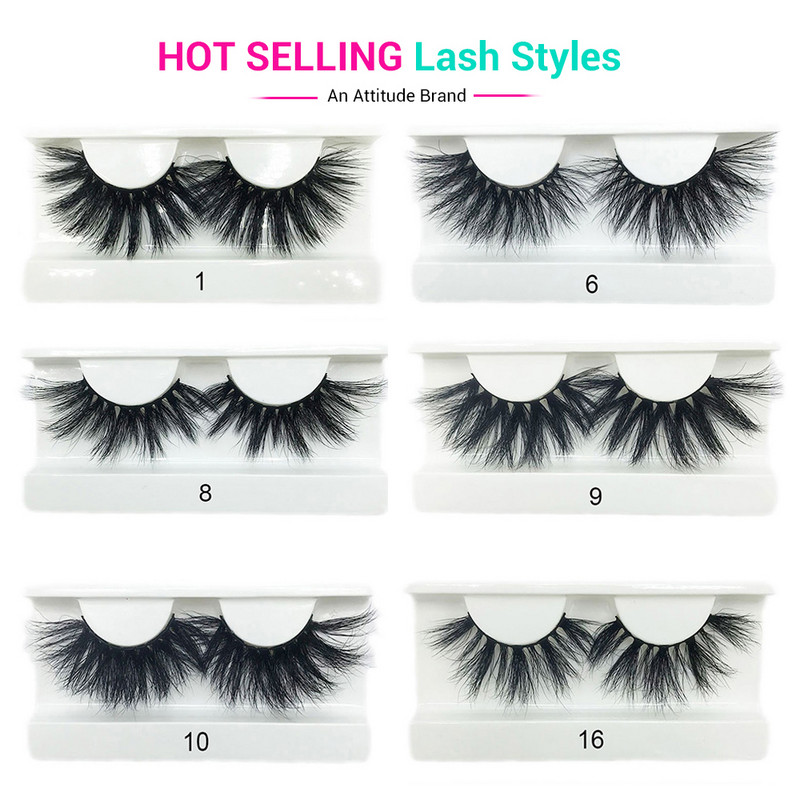 4 perechi de gene de nurcă 6D pufoase, volum dramatic, 25 mm, cutie de ambalare, gene false, fără cruzime, lucrate manual