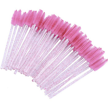 Veyes Inc 208PCS Pink Series Комплект аксесоари Veyelash Пинцети за удължаване на мигли Блестящи четки Лепило Пръстени Чаши Четка за устни