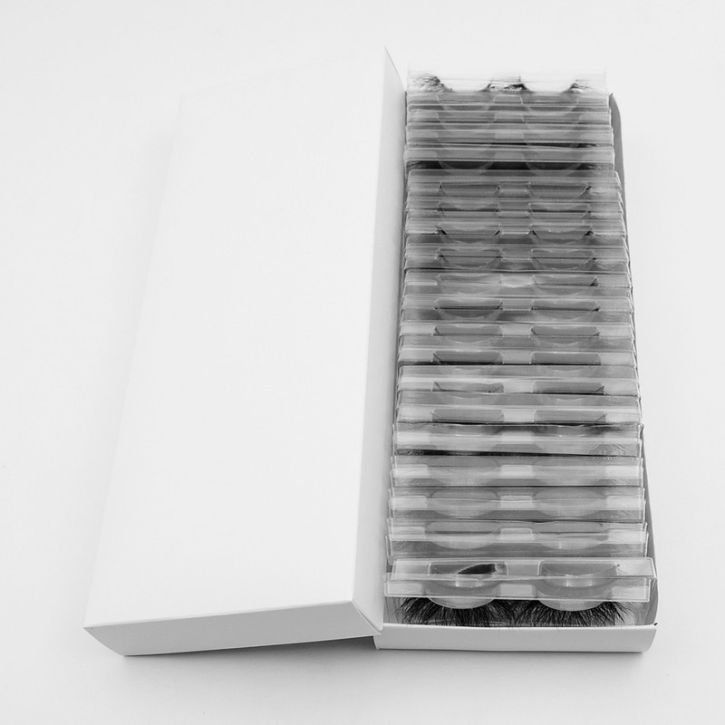 Visofree 40 perechi/pachet Gene de 25 mm Gene de nurcă 3D Machiaj Gene de nurcă de 25 mm Comerț cu ridicata Gene false Gene dramatice reutilizabile