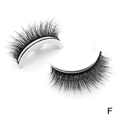 Beauty Cosmetics Újrafelhasználható öntapadó szempillák ragasztó nélkül Műszempillák Ragasztómentes, különféle öntapadó szempillák