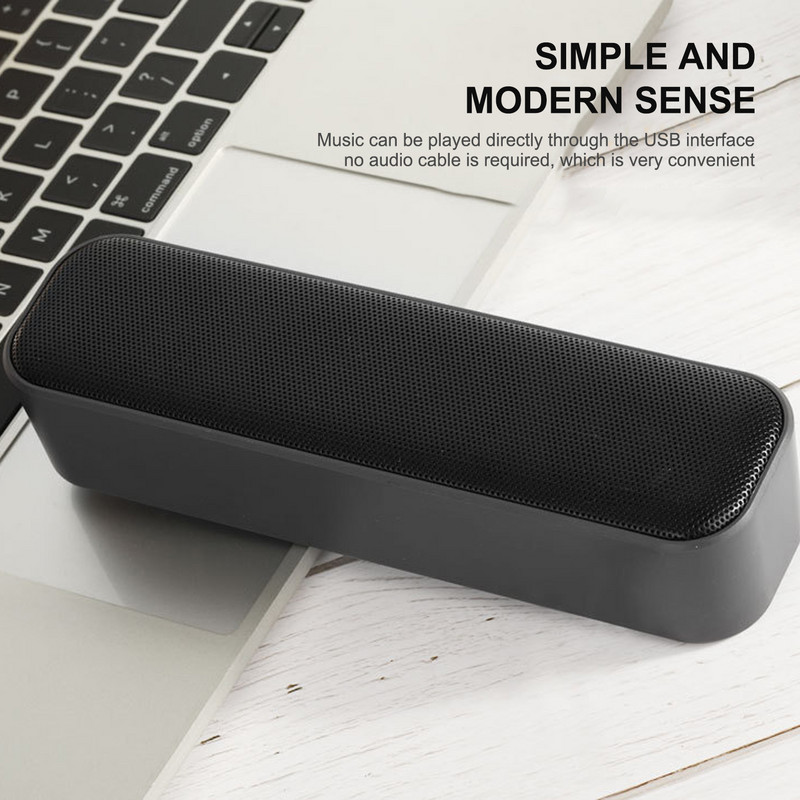 Bară de sunet pentru computer Difuzoare pentru computer Bară de sunet de birou Plug and Play Difuzoare pentru computer alimentată prin USB Sunet stereo 3D puternic pentru computer