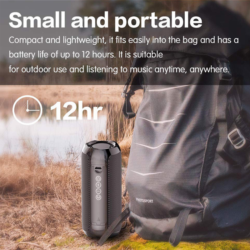 Difuzor portabil Bluetooth, fără fir, coloană de bas, rezistentă la apă, placă de exterior pentru mașină, casetă de sunet, stereo pentru acasă, subwoofer, audio HIFI, radio FM