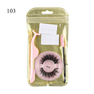 Daugkartinio naudojimo blakstienų priauginimas dirbtinės blakstienos Lipnios juostelės blakstienų pincetų šepetėlių rinkinys be klijų natūralios ilgos netikros blakstienos