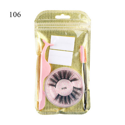 Daugkartinio naudojimo blakstienų priauginimas dirbtinės blakstienos Lipnios juostelės blakstienų pincetų šepetėlių rinkinys be klijų natūralios ilgos netikros blakstienos