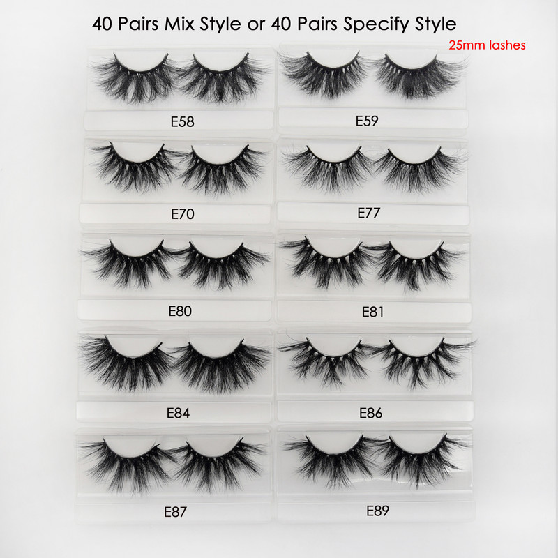 Visofree 30/40/100 perechi de gene 3D de nurcă, fără cruzime, realizate manual, gene false de nurcă, gene false, machiaj, gene false