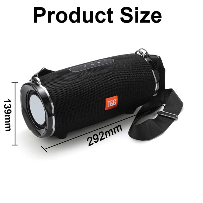 Popularno prodavani 50W TG187 bežični bluetooth prijenosni zvučnik stereo subwoofer TWS glazbeni centar može reproducirati zvuk dugo