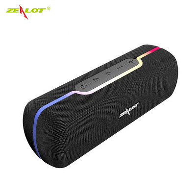 Difuzor cu control tactil ZEALOT S55 Difuzor portabil fără fir Bluetooth Cutie de sunet bass Stereo HIFI cu TWS și microfon încorporat