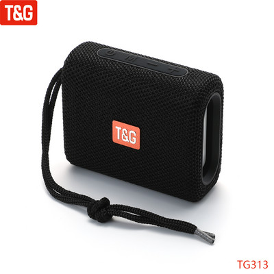 T&G TG313 ΝΕΟ Φορητό ηχείο Bluetooth Ασύρματο υπογούφερ μπάσων Αδιάβροχα εξωτερικά ηχεία Boombox TF USB στερεοφωνικό ηχείο