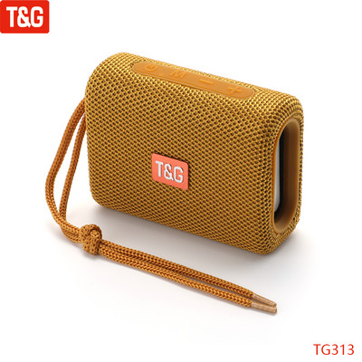 T&G TG313 ΝΕΟ Φορητό ηχείο Bluetooth Ασύρματο υπογούφερ μπάσων Αδιάβροχα εξωτερικά ηχεία Boombox TF USB στερεοφωνικό ηχείο