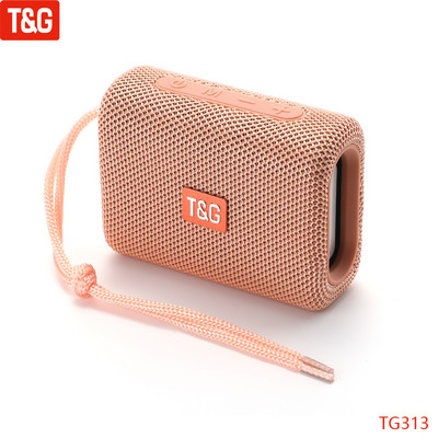 T&G TG313 ΝΕΟ Φορητό ηχείο Bluetooth Ασύρματο υπογούφερ μπάσων Αδιάβροχα εξωτερικά ηχεία Boombox TF USB στερεοφωνικό ηχείο