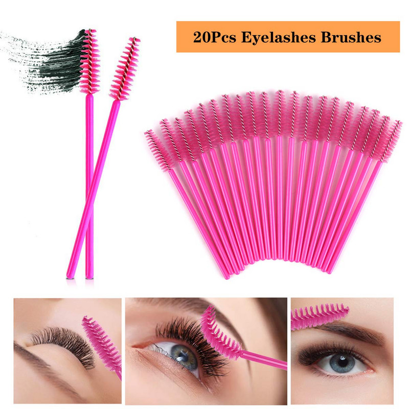 15PCS Set za vježbe nadogradnje umjetnih trepavica Ravna manekenska glava Nacijepljene trepavice Set za vježbu za početnike Četke za pincete