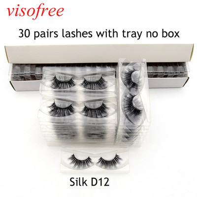 Visofree 30 pari/lot trepavice od nerca Veleprodaja trepavica umjetne trepavice trepavice od umjetnog nerca ekstenzije trepavica bulk lashes Silk-D26