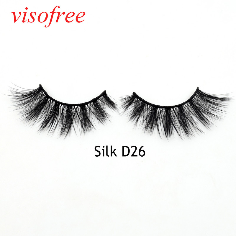 Visofree 30 pari/lot trepavice od nerca Veleprodaja trepavica umjetne trepavice trepavice od umjetnog nerca ekstenzije trepavica bulk lashes Silk-D26