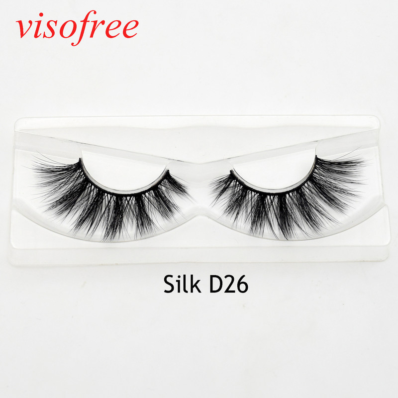 Visofree 30 pari/lot trepavice od nerca Veleprodaja trepavica umjetne trepavice trepavice od umjetnog nerca ekstenzije trepavica bulk lashes Silk-D26