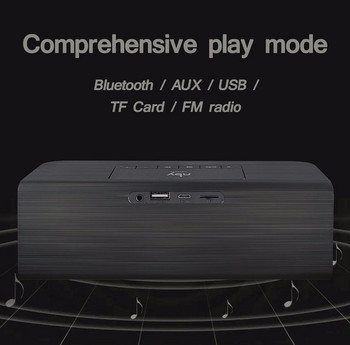 NBY 5540 Безжичен високоговорител Преносим Bluetooth високоговорител Стерео звук 10 W Система Музика Субуфер Поддръжка на колона Tf карта Fm за телефон
